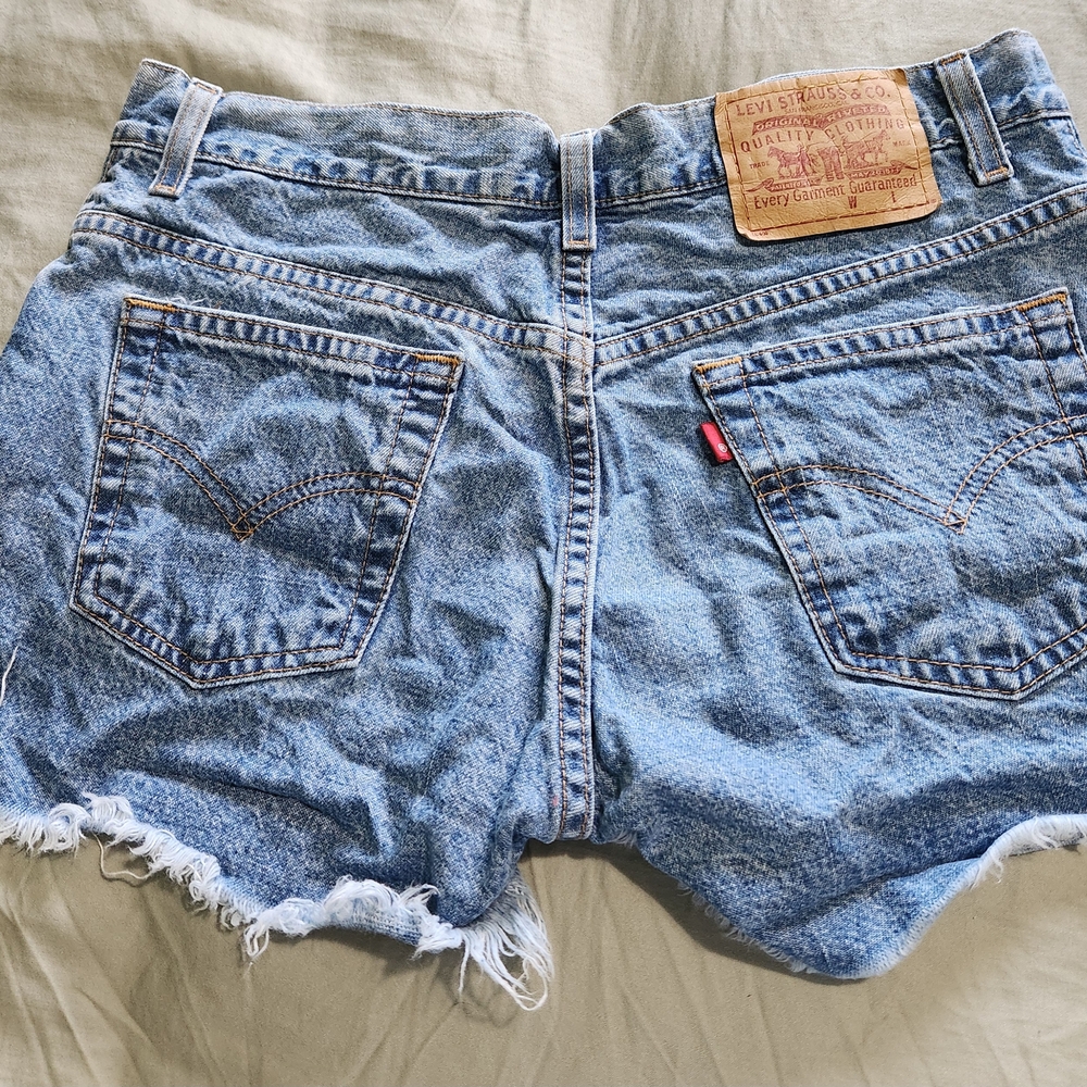 Levi's Women's Blue Denim Shorts